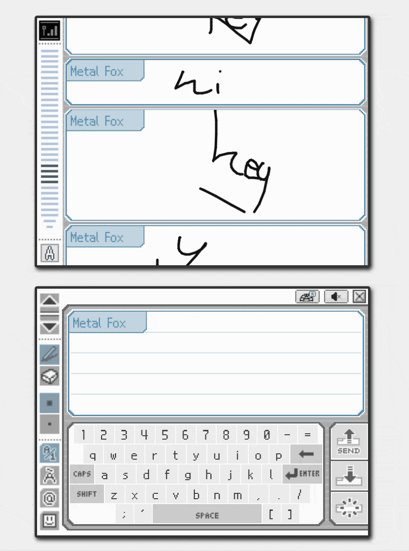 Paperchat - scrolling middle indicators